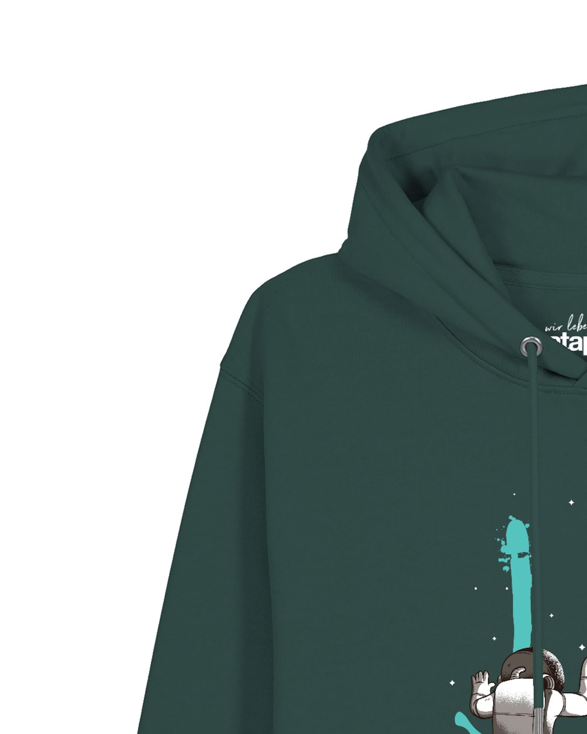 Sweat-shirt ' Graffiti Astronaut ' Watapparel en vert