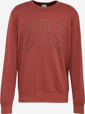 GAPSweater majica - crvena boja: prednji dio