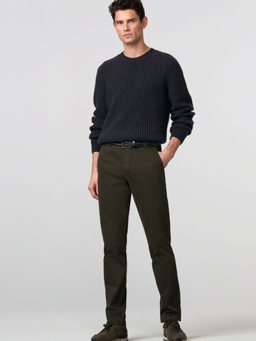 MEYER Slim fit Chino trousers 'Bonn' in Green