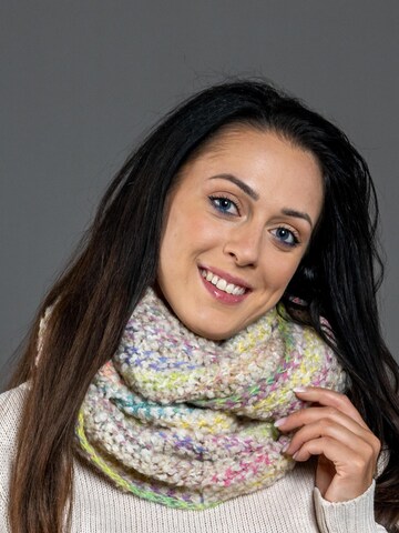 COLLEZIONE ALESSANDRO Tube Scarf 'Cinzia' in Beige