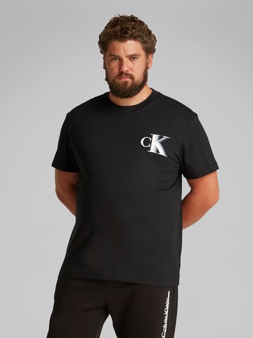 Calvin Klein Jeans Plus Koszulka w kolorze czarny: przód