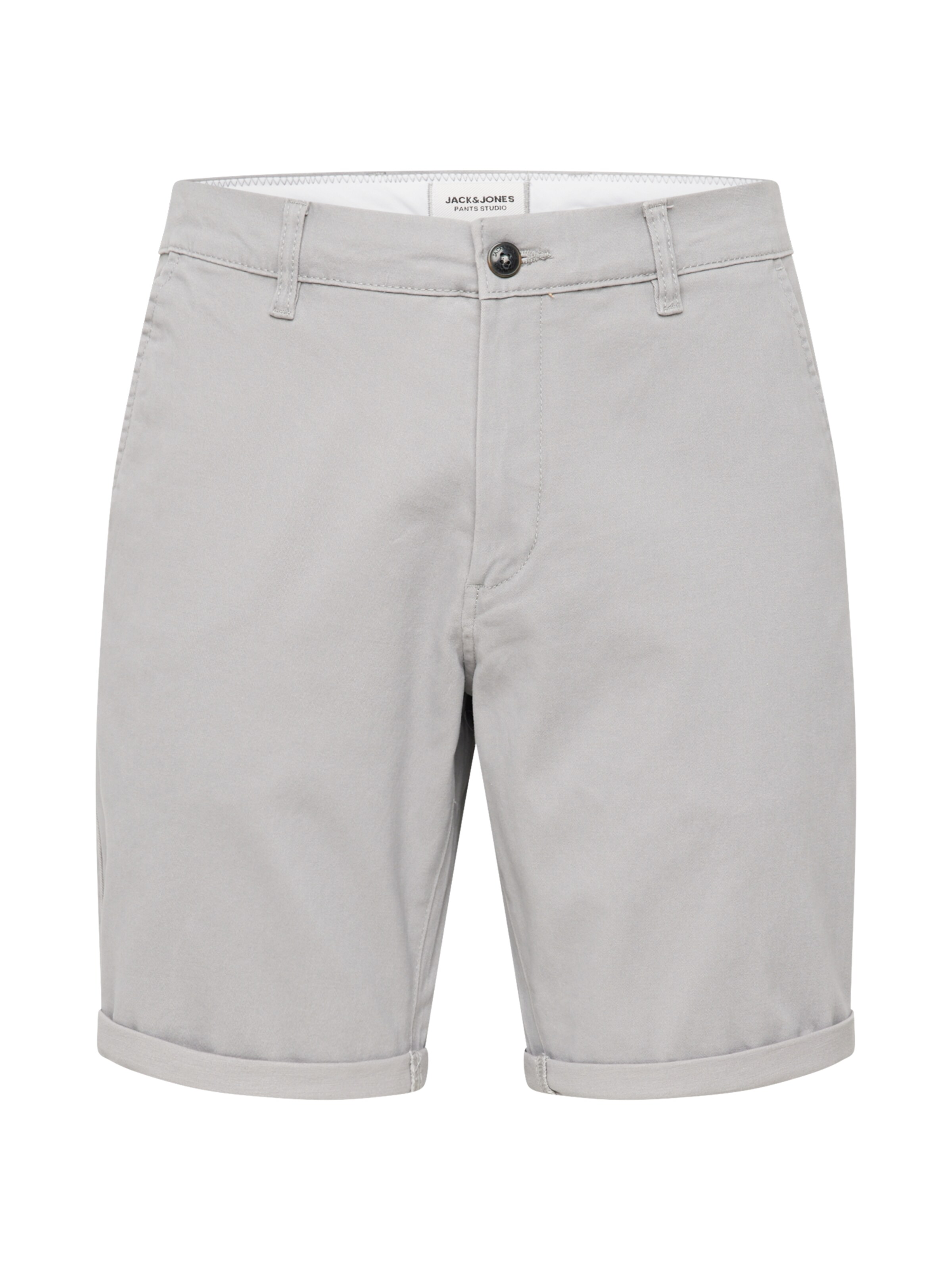 JACK & JONES Панталон Chino 'JJDAVE' в сиво: отпред