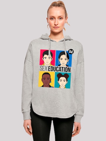 Sweat-shirt 'Sex Education Teen Netflix TV Series' F4NT4STIC en gris : devant