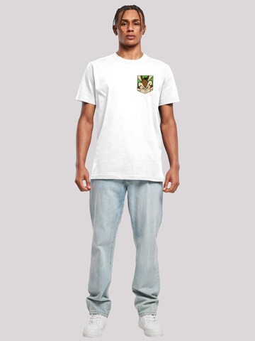 F4NT4STIC Shirt 'Looney Tunes Wile E Coyote Face' in Wit