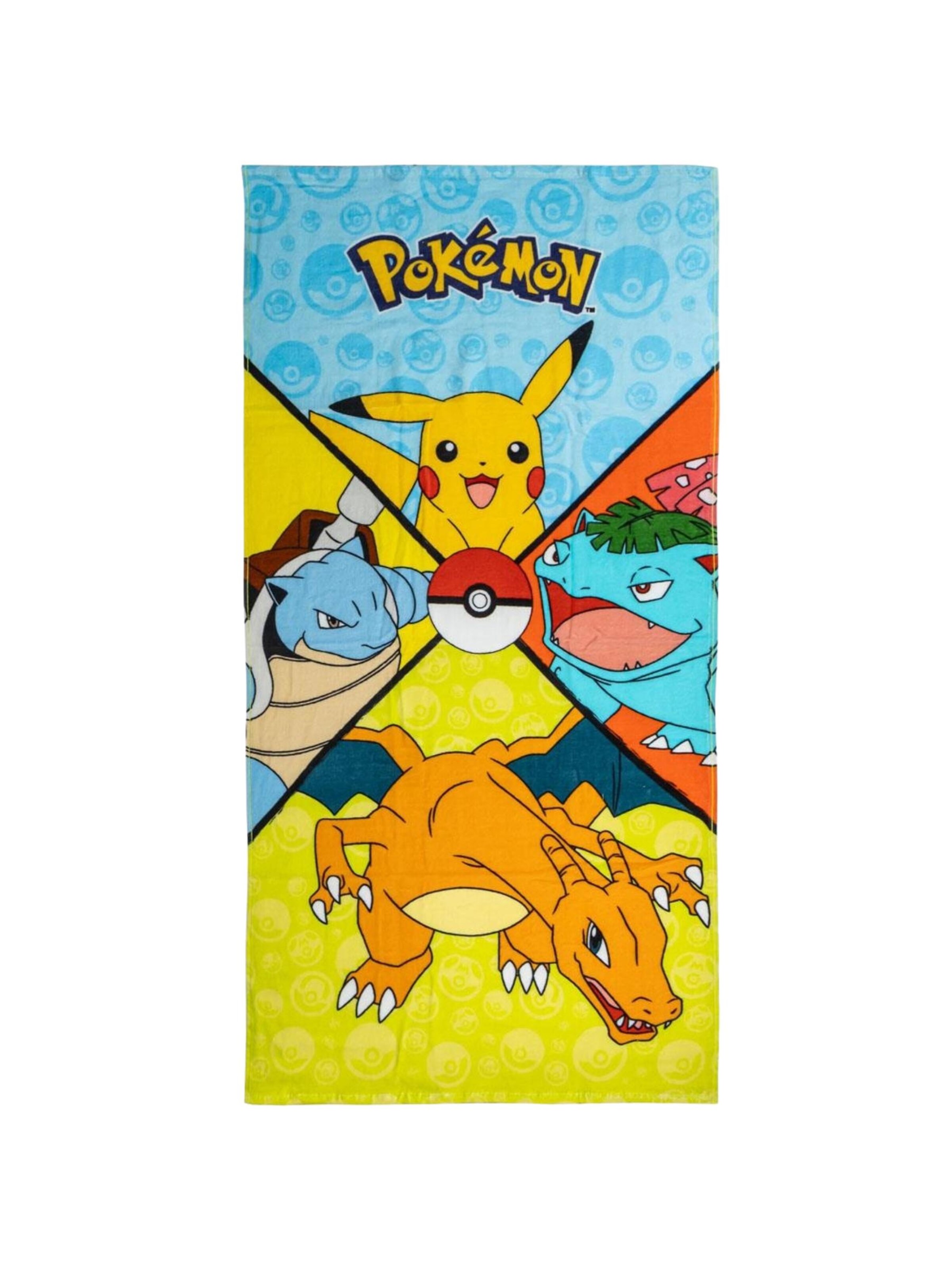 DISNEY Strandtuch 'Pokémon Handtuch'‌‌‌‌‌‌‌‌‌‌ in Gelb: Vorderseite