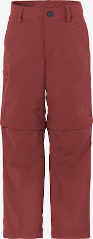 VAUDE Outdoor broek 'Detective Antimos' in Rood: voorkant