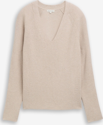 TOM TAILOR - Pullover em bege: frente