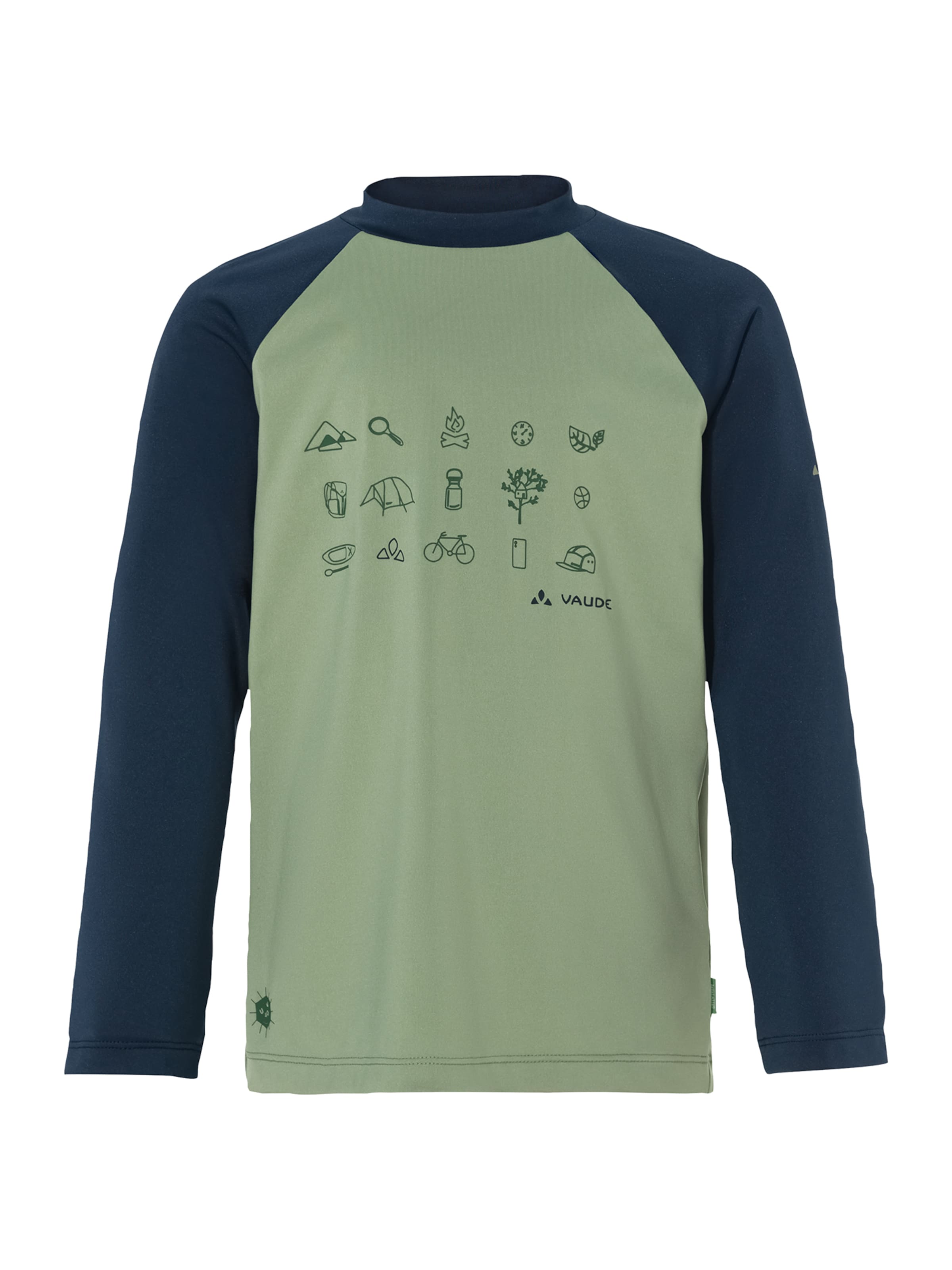 VAUDE Performance shirt 'Solaro LS III' in Green: front