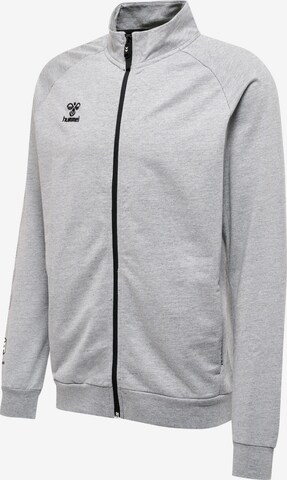 Hummel Athletic Zip-Up Hoodie 'Move' in Grey