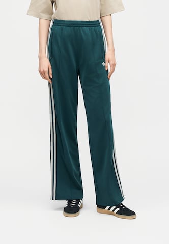 Wide leg Pantaloni 'Firebird' de la ADIDAS ORIGINALS pe verde: față