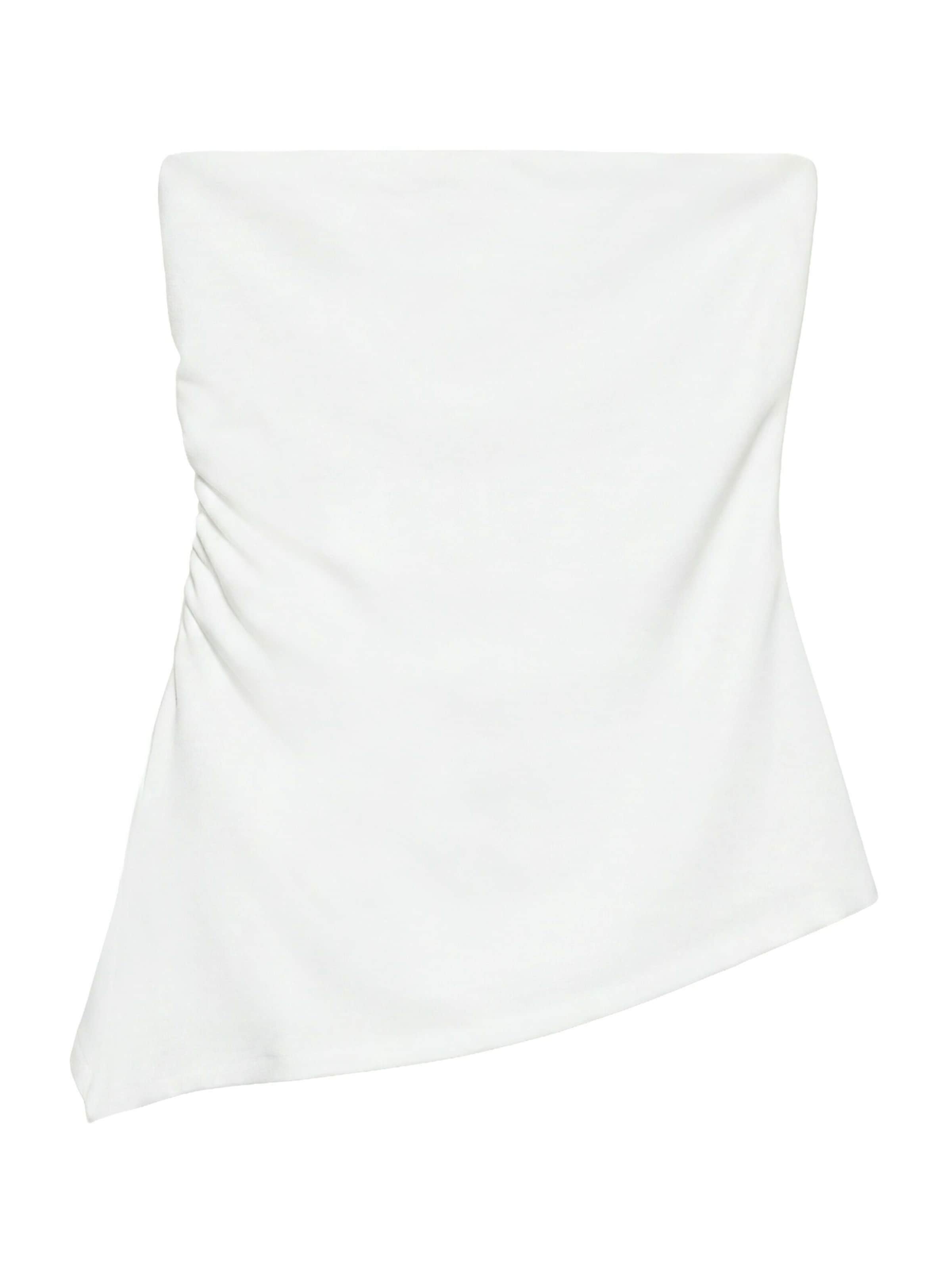 Pull&Bear Top | bela barva: sprednja stran