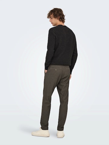 Only & Sons Slim fit Chino trousers 'ONSBRAD' in Brown