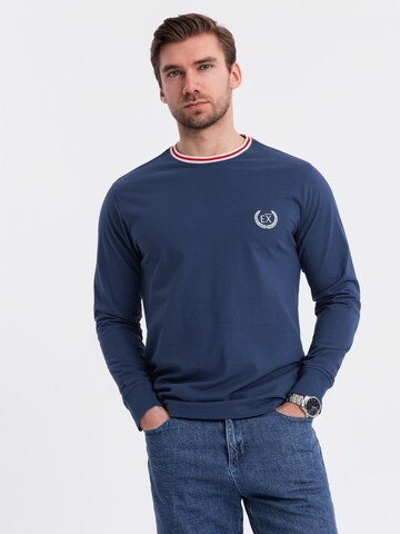 Ombre Shirt in Blauw: voorkant