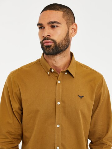 Regular fit Camicia 'Beacon' di Threadbare in marrone