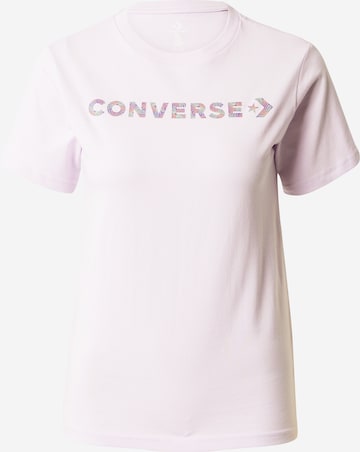 CONVERSE - Camiseta en lila: frente