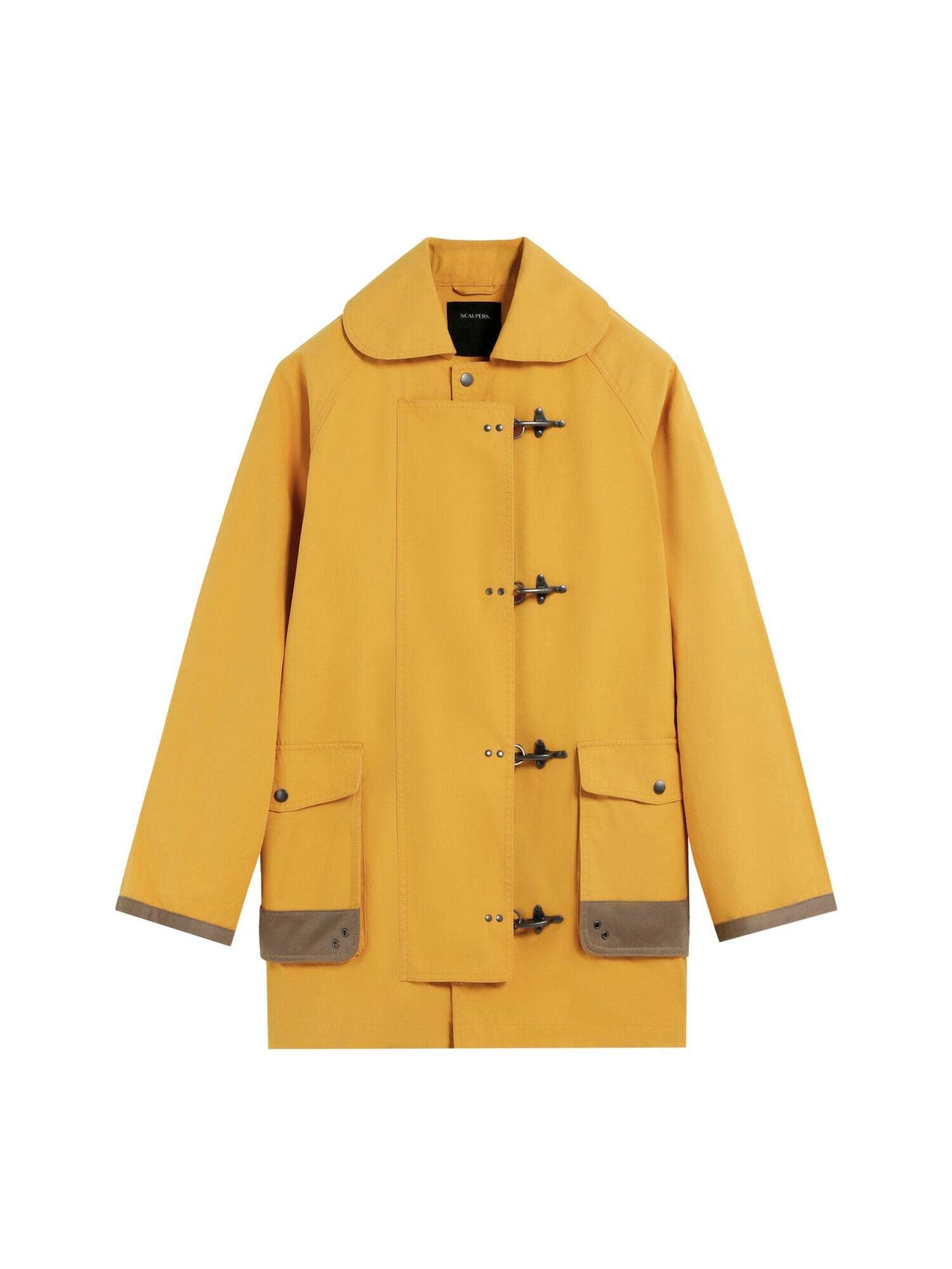 Scalpers Kurtka przejściowa 'Fayer' w kolorze żółty: przód