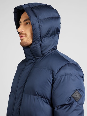 HOLLISTER Zimní kabát – modrá