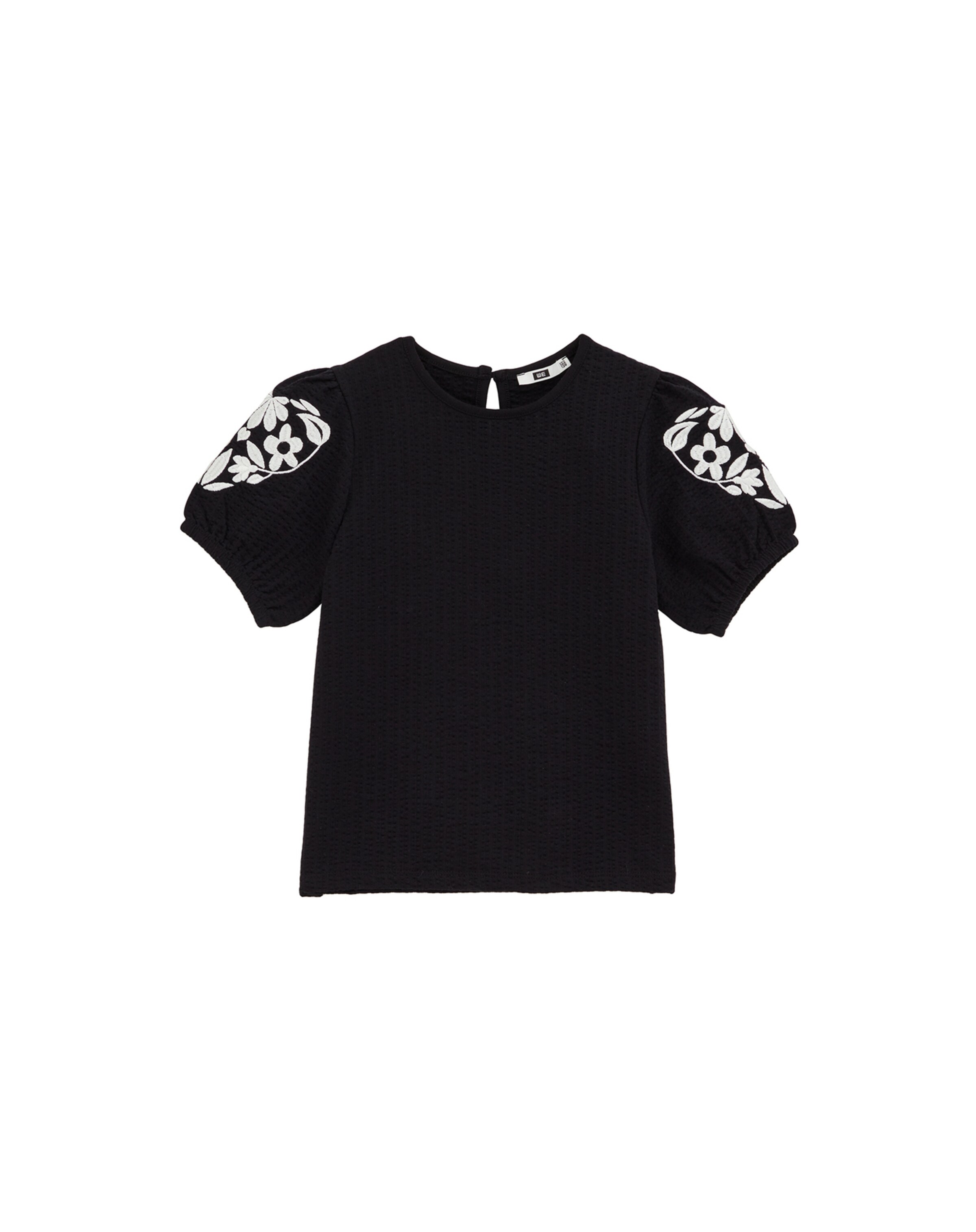 T-Shirt WE Fashion en noir : devant