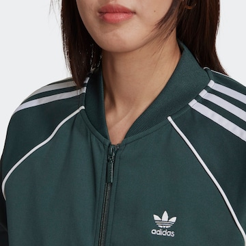 ADIDAS ORIGINALS Zip-Up Hoodie 'Primeblue Sst' in Green