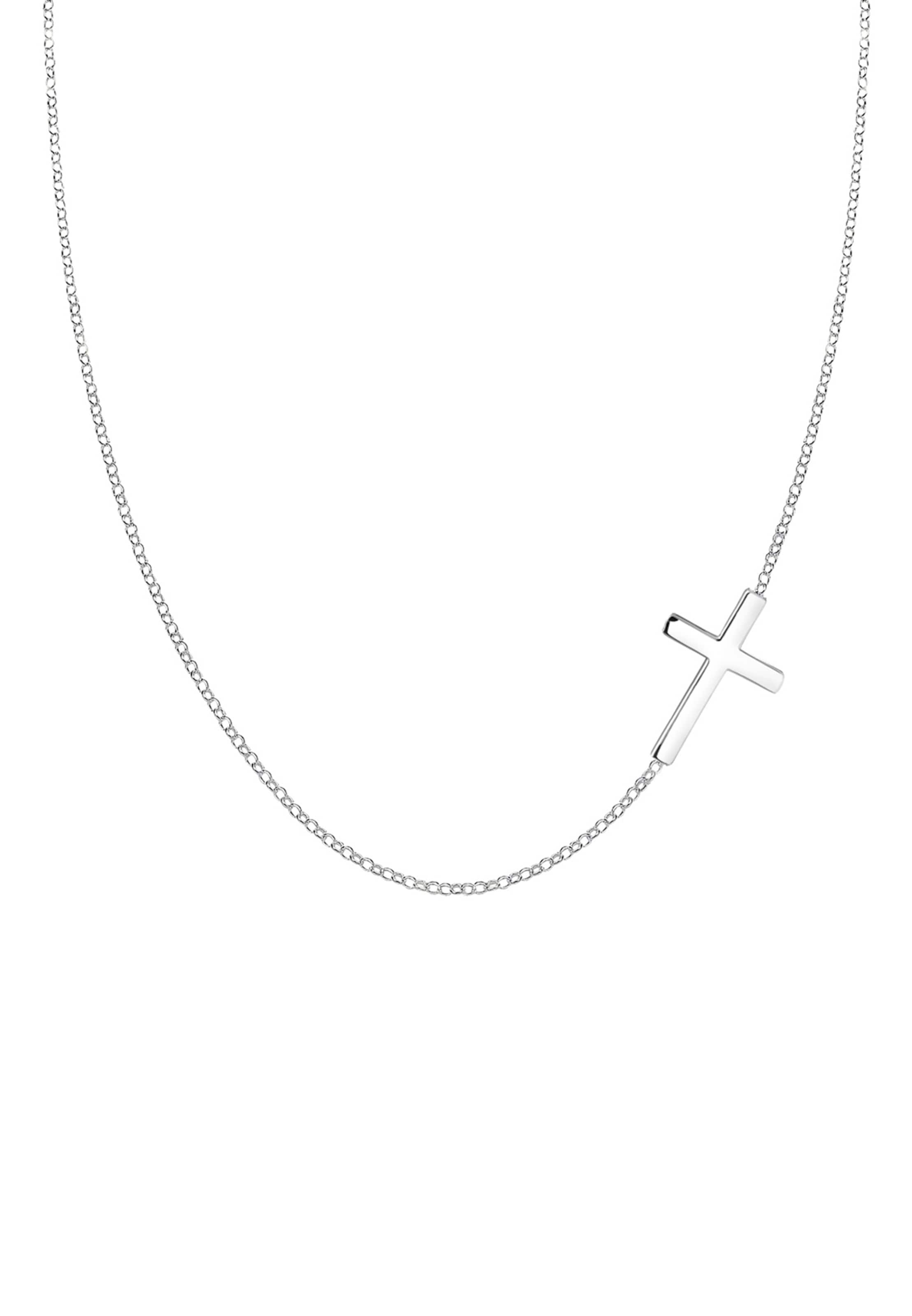 ELLI Necklace 'Kreuz' in Silver: front