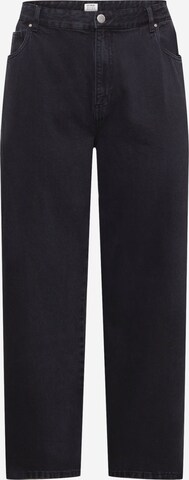 Loosefit Jean Cotton On Curve en noir : devant