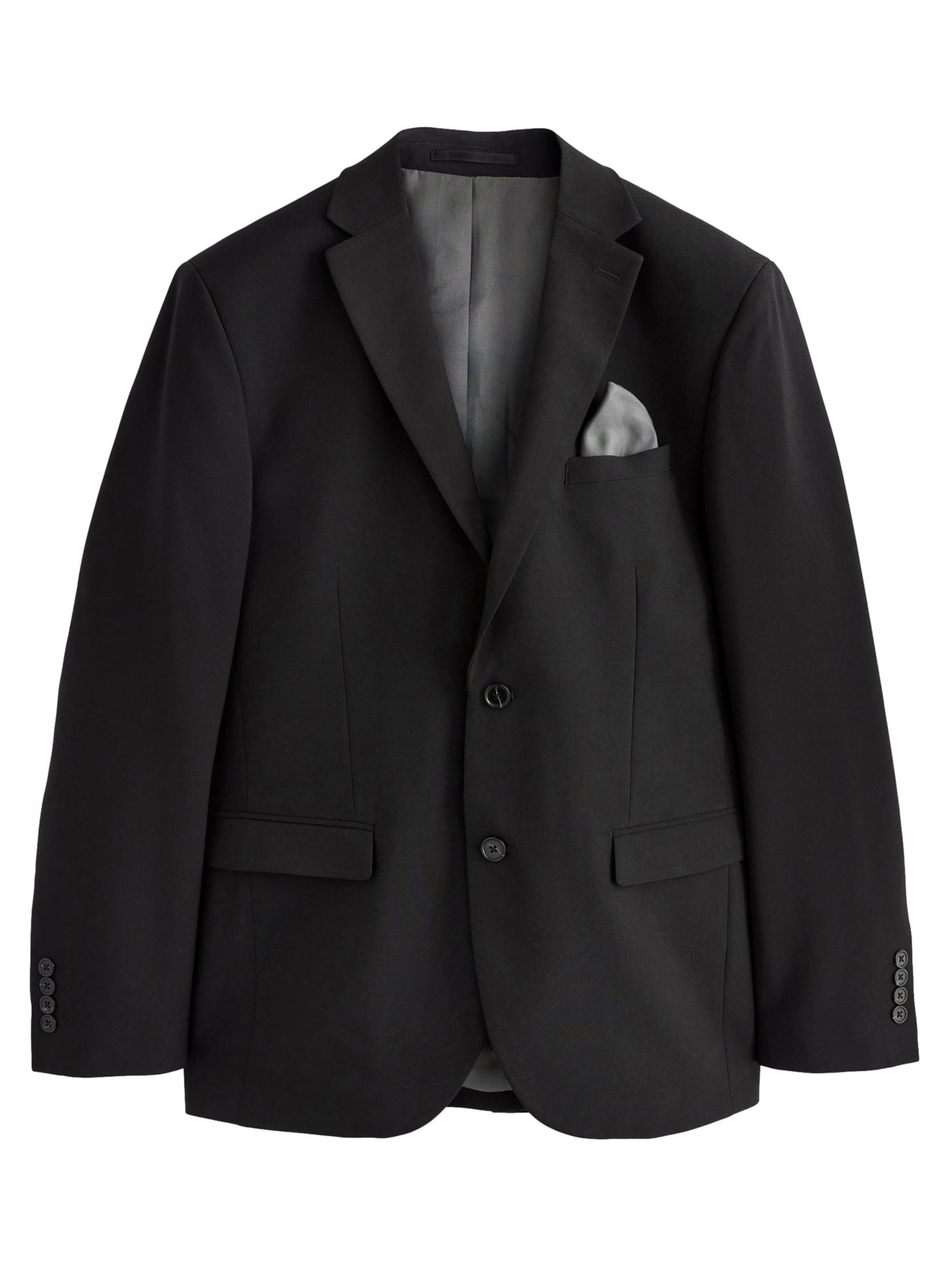 Next Slimfit Businesskavaj i svart: framsida