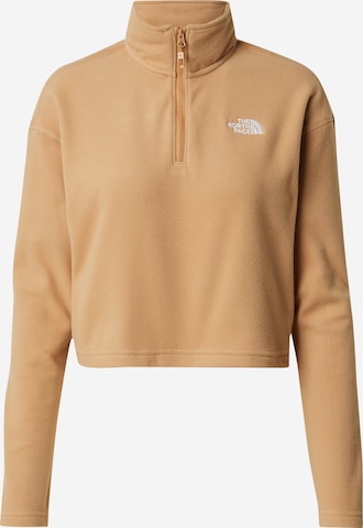 Pull-over de sport 'GLACIER' THE NORTH FACE en beige : devant