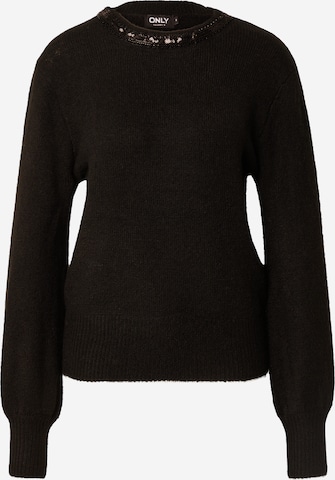 ONLY Пуловер 'Avi' в черно: отпред