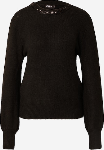 Pull-over 'Avi' ONLY en noir : devant