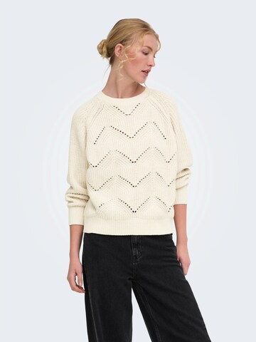 ONLY Sweater 'ONLSLOBE' in Beige: front