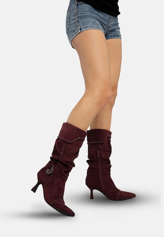 Salinyang Cowboy boot in Red