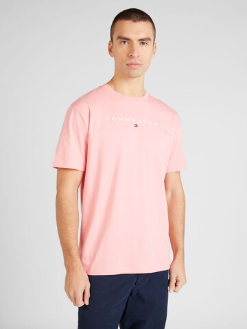 Tommy Jeans T-shirt i rosa: framsida