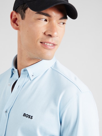Slim fit Cămașă 'B_Motion L' de la BOSS pe albastru