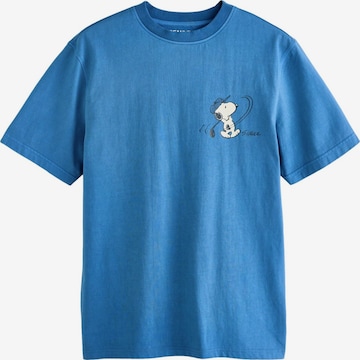 T-Shirt Next en bleu : devant
