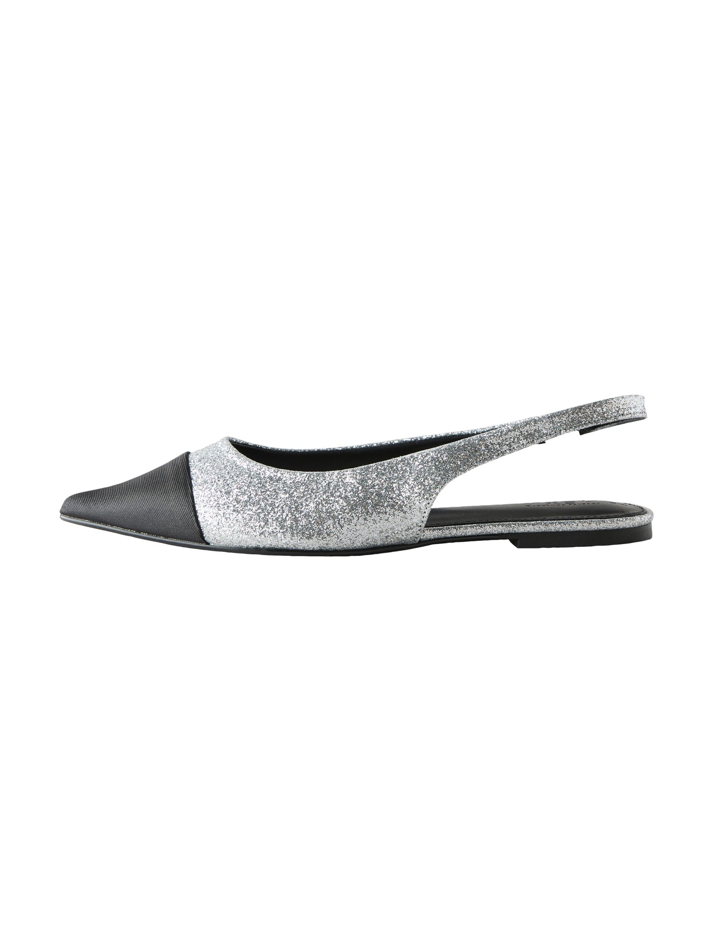 Next Slingpumps in Silber: Vorderseite