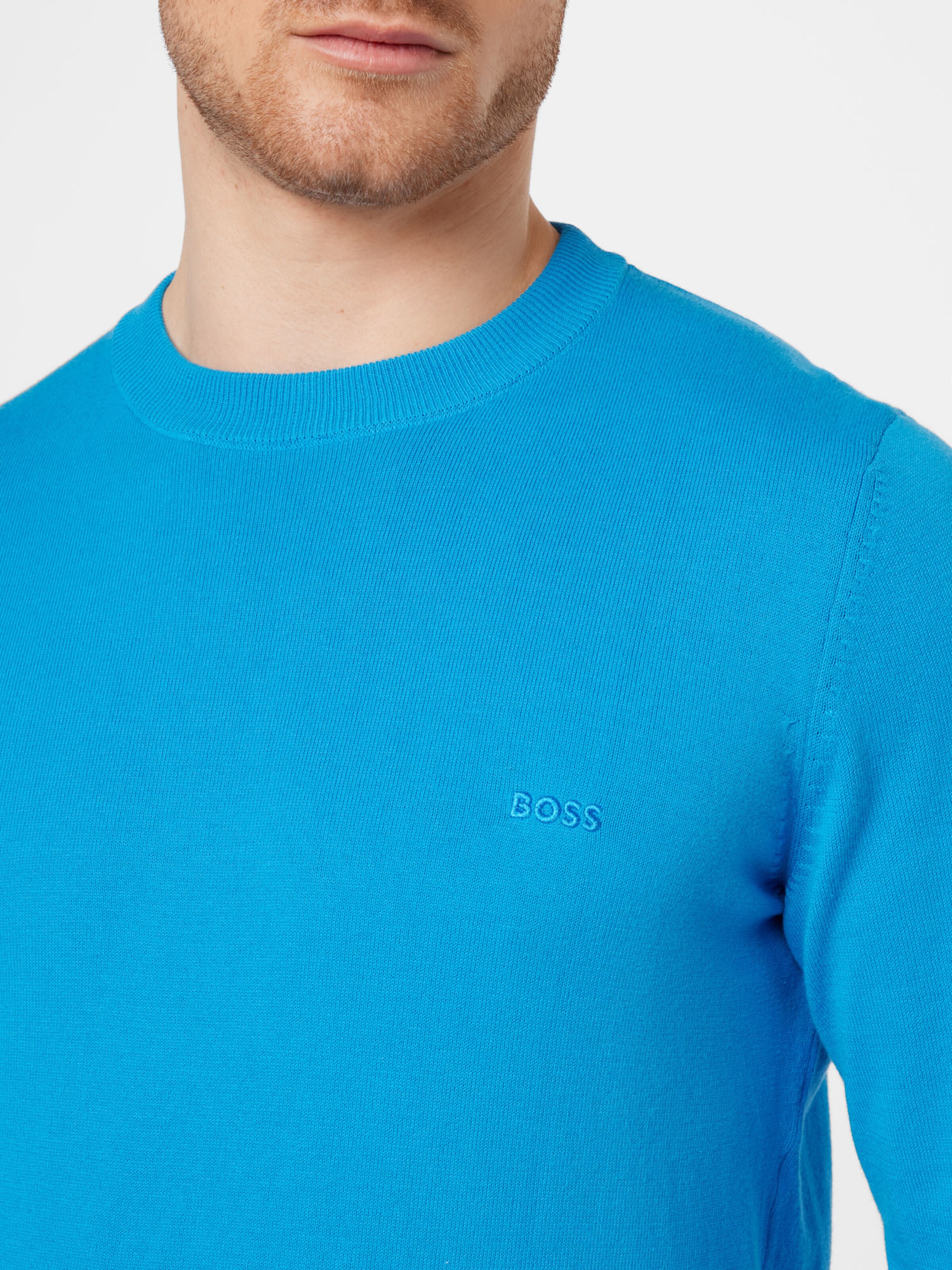 Männer Pullover & Strick BOSS Black Pullover 'Pacas' in Blau - LG18277 Männer Pullover & Strick BOSS Black Pullover 'Pacas' in Blau - LG18277