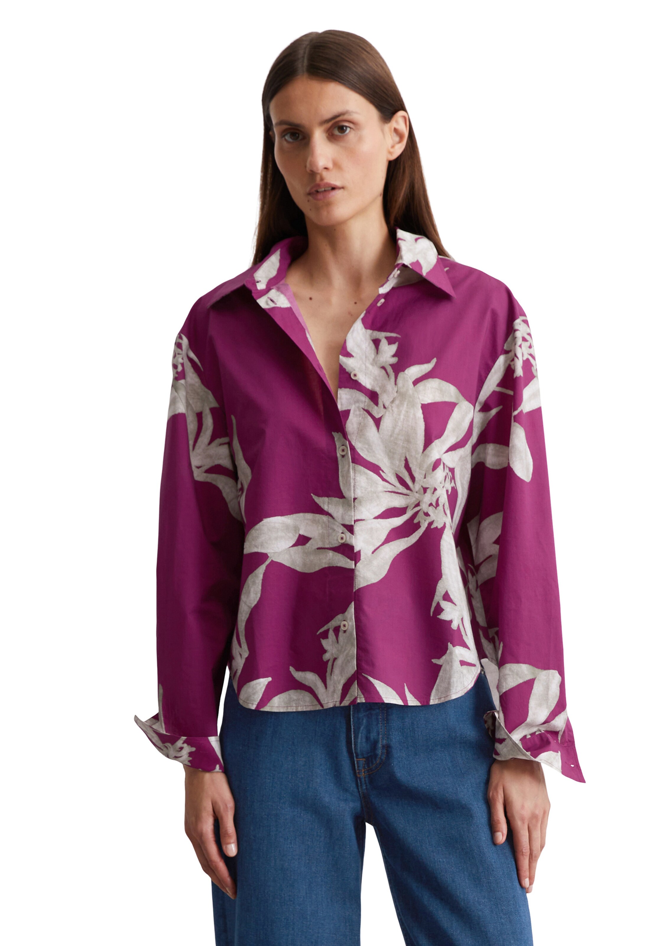 Marc O'Polo Bluse in Lila: Vorderseite