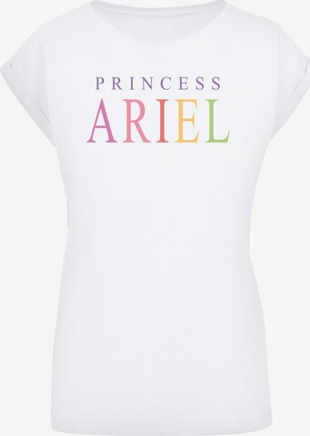 F4NT4STIC T-Shirt 'Disney The Little Mermaid Ariel' in Weiß: predná strana