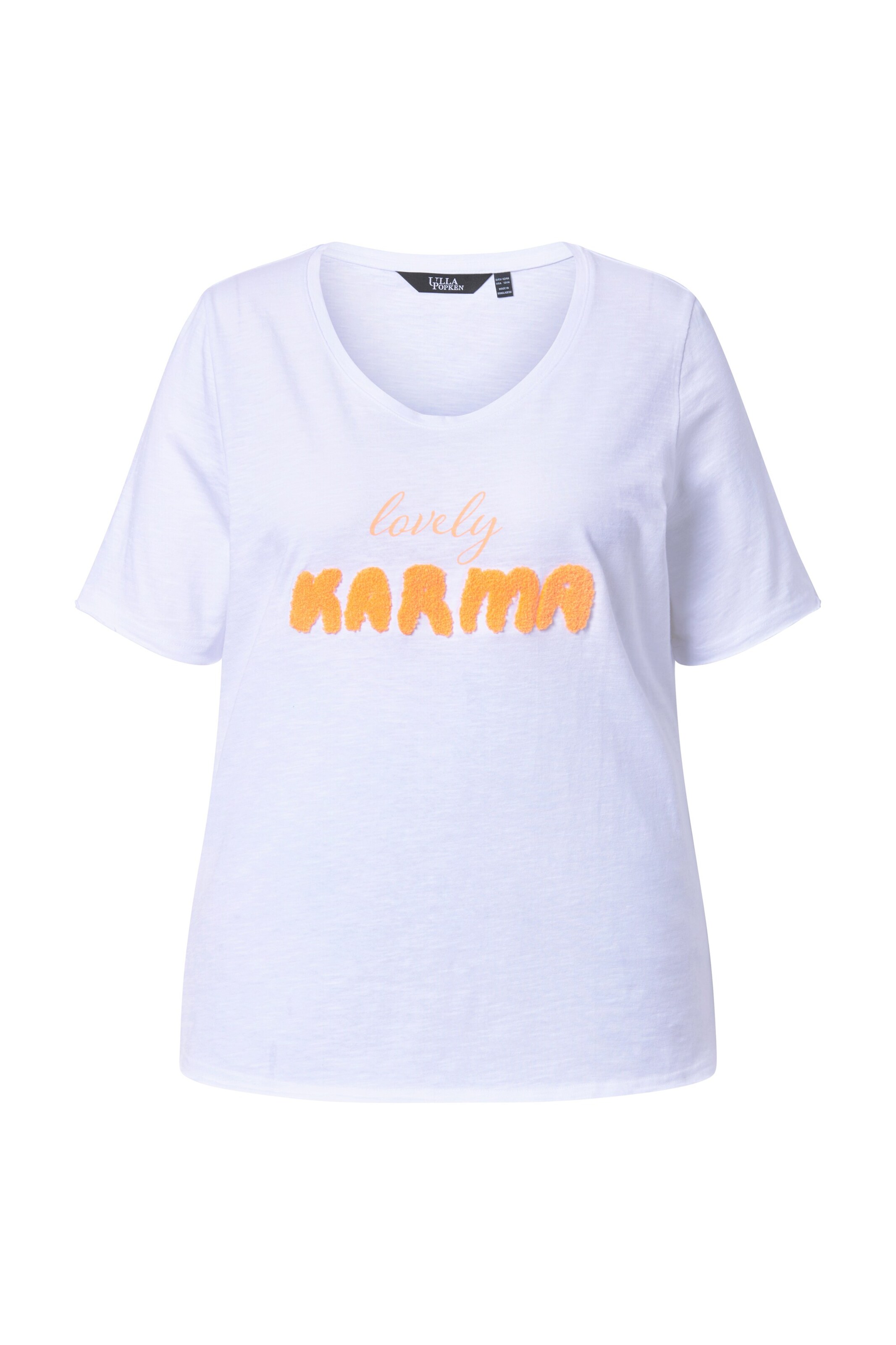 Ulla Popken T-Shirt in Weiß: Vorderseite