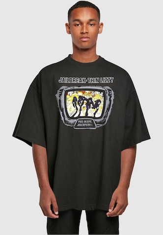 Merchcode Shirt 'Thin Lizzy - Jailbreak' in Zwart: voorkant