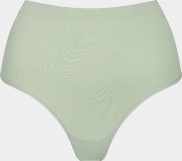 String 'Seamless High-Waist Tanga' di cfab (formerly creamy fabrics) in verde: frontale