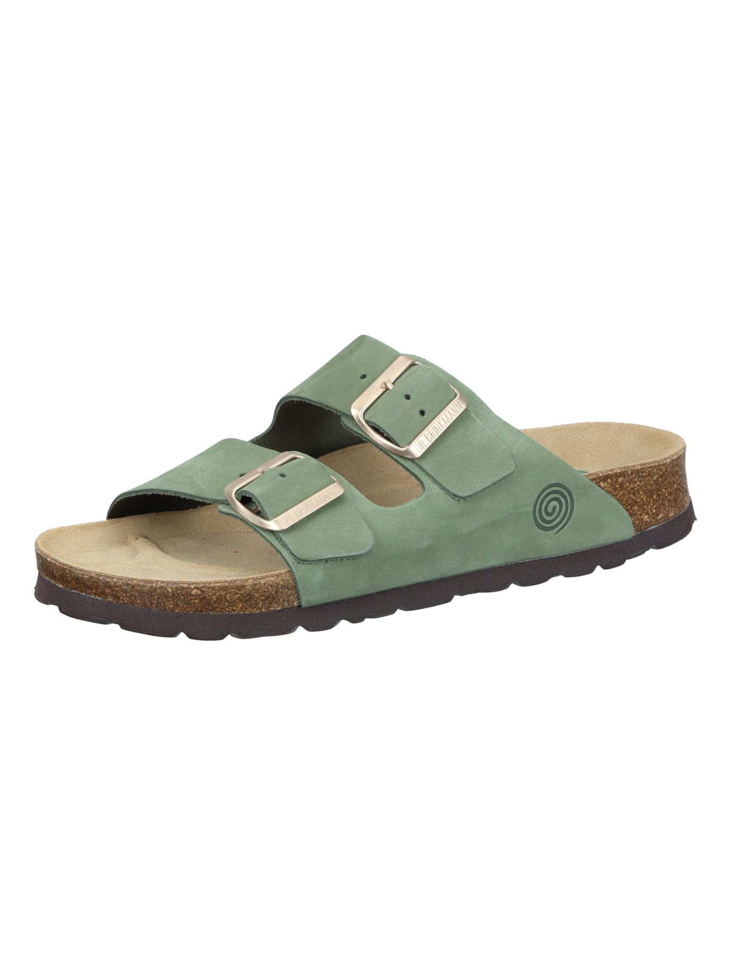DR. BRINKMANN Mules 'BONILLO' in Green: front