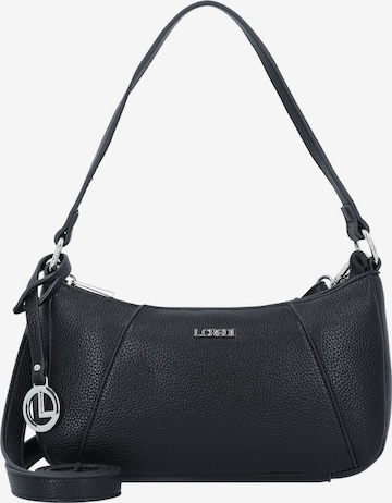 L.CREDI Shoulder Bag 'Michaela' in Black: front