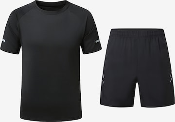 YOUTHUP Sports Suit in Black: front