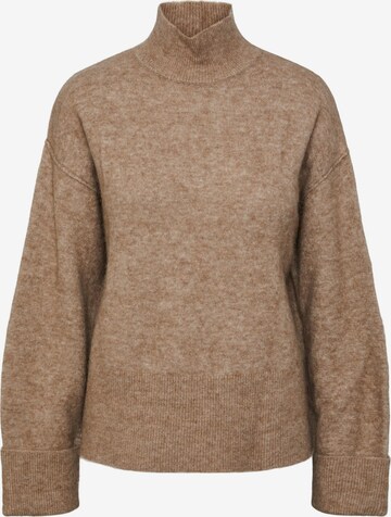 Y.A.S Sweater 'PRIMA' in Brown: front