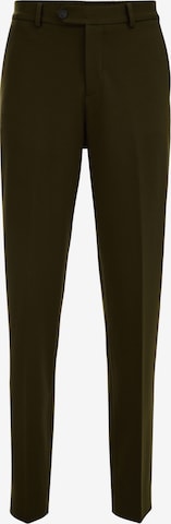 WE Fashion Slimfit Pantalon in Groen: voorkant