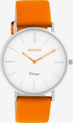 OOZOO Analog Watch in Orange: front