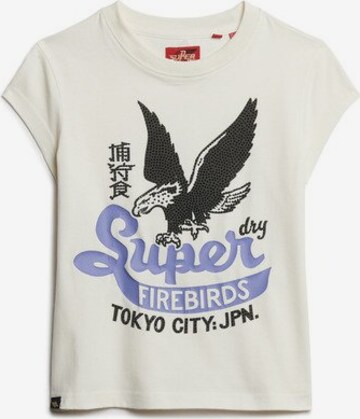 T-shirt Superdry en blanc : devant