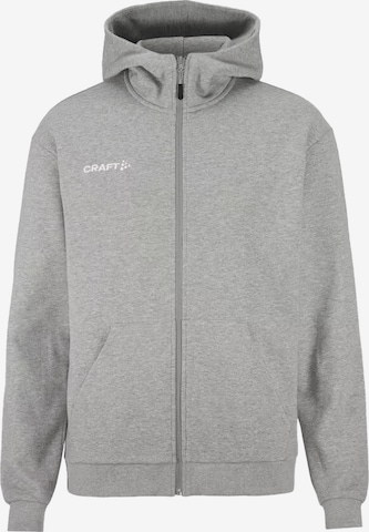 Craft Sportsweatjacke 'Community 2.0' in Grau: Vorderseite