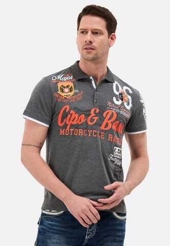 CIPO & BAXX Poloshirt in Grau